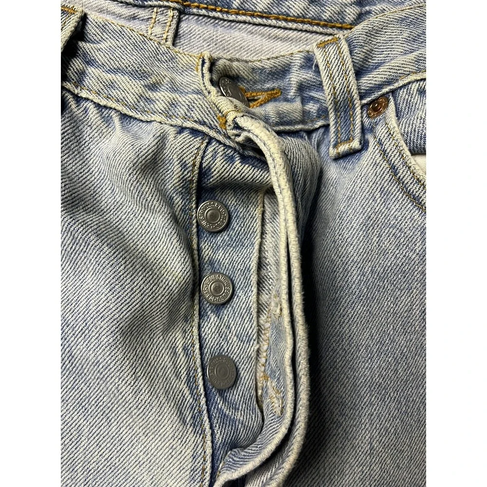 Vintage Levi's 501 Denim Jeans Men's Size 33x30 Blue Button Fly USA Made in 1995 - Picture 11 of 15